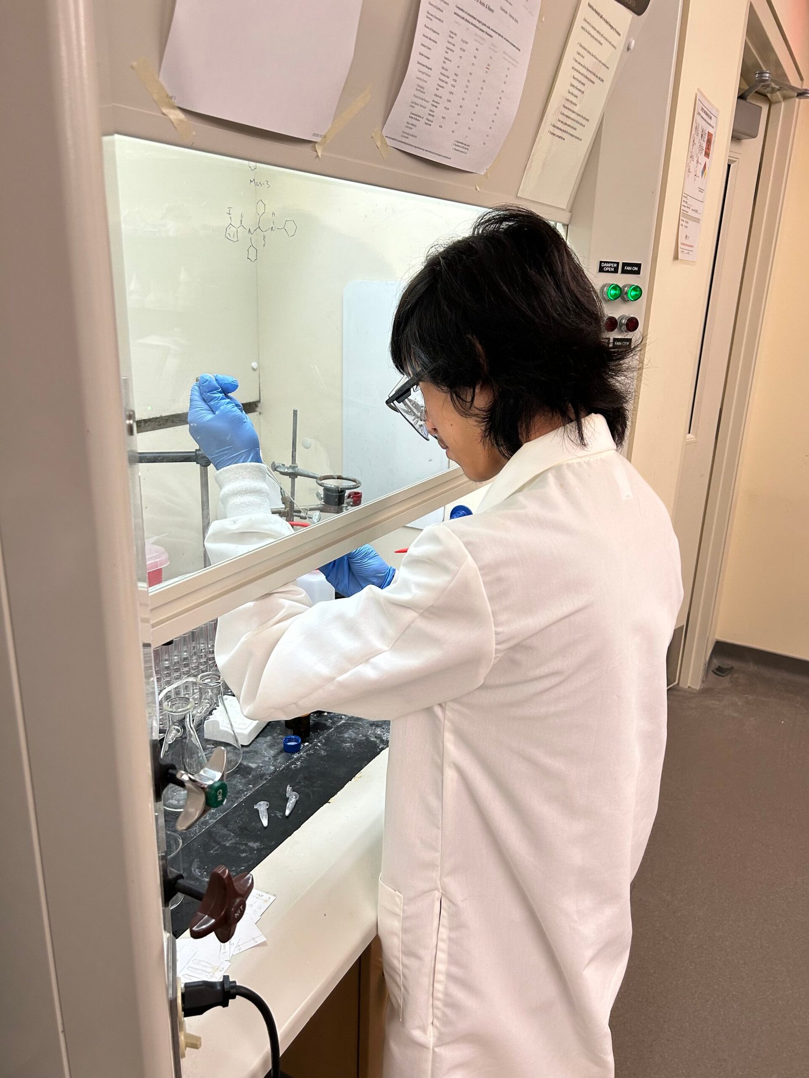 Branson from Project SEED working at Bryant University (Summer 2025)