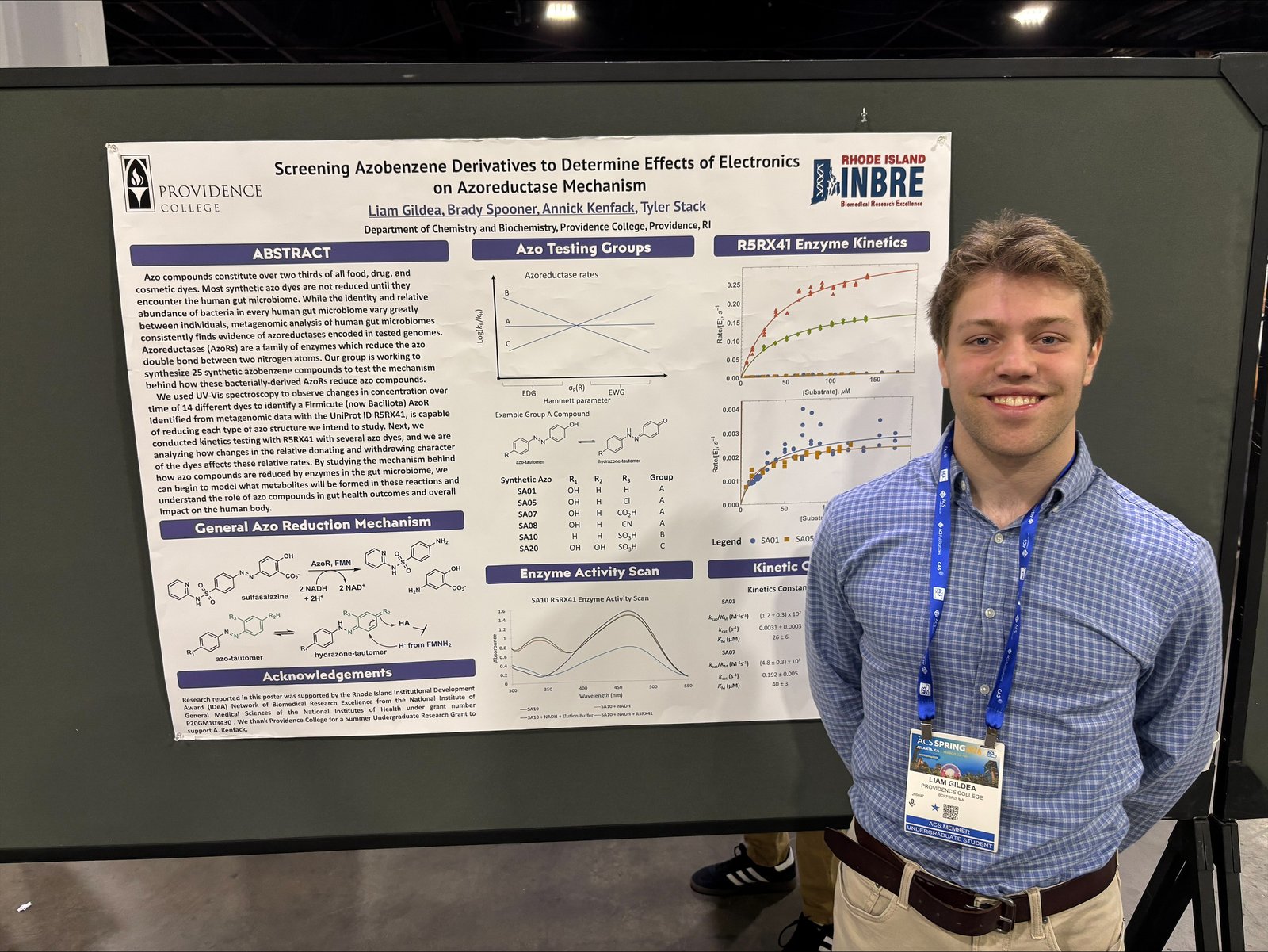 ACS Spring 2026 Atlanta - student from Providence College with their poster