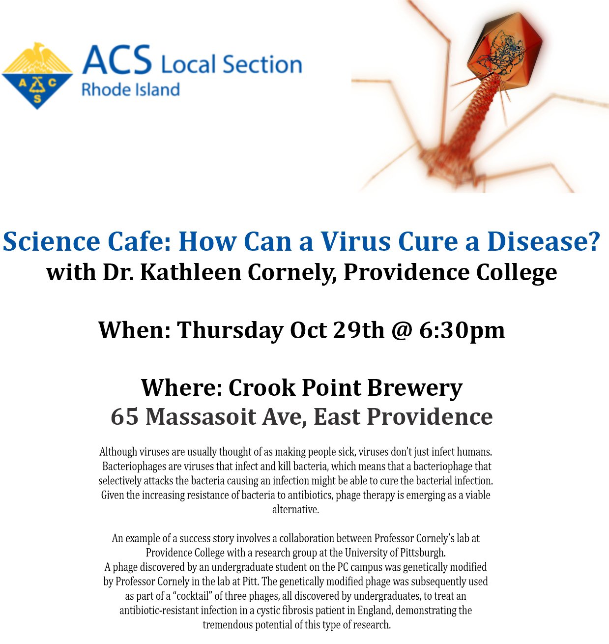 Science Cafe Fall 2026 Flier